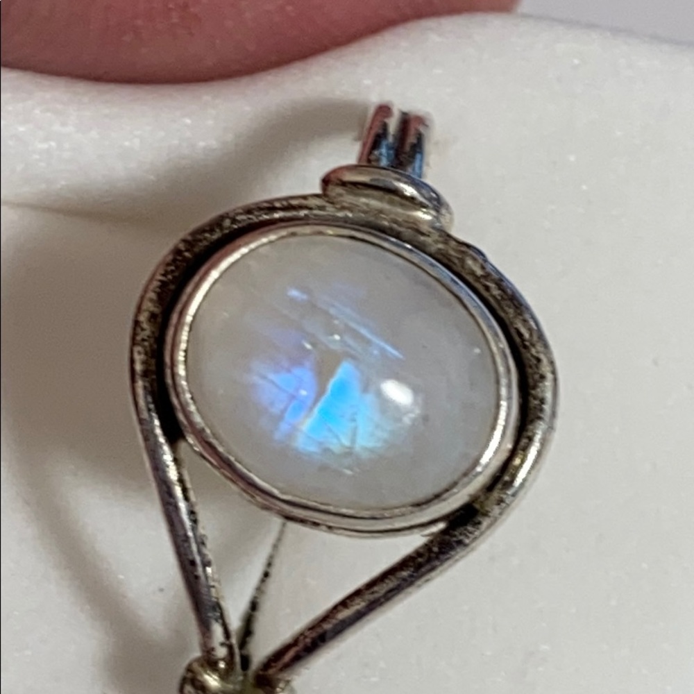 Antiqued moonstone, Sterling silver 925